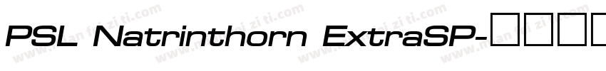 PSL Natrinthorn ExtraSP字体转换